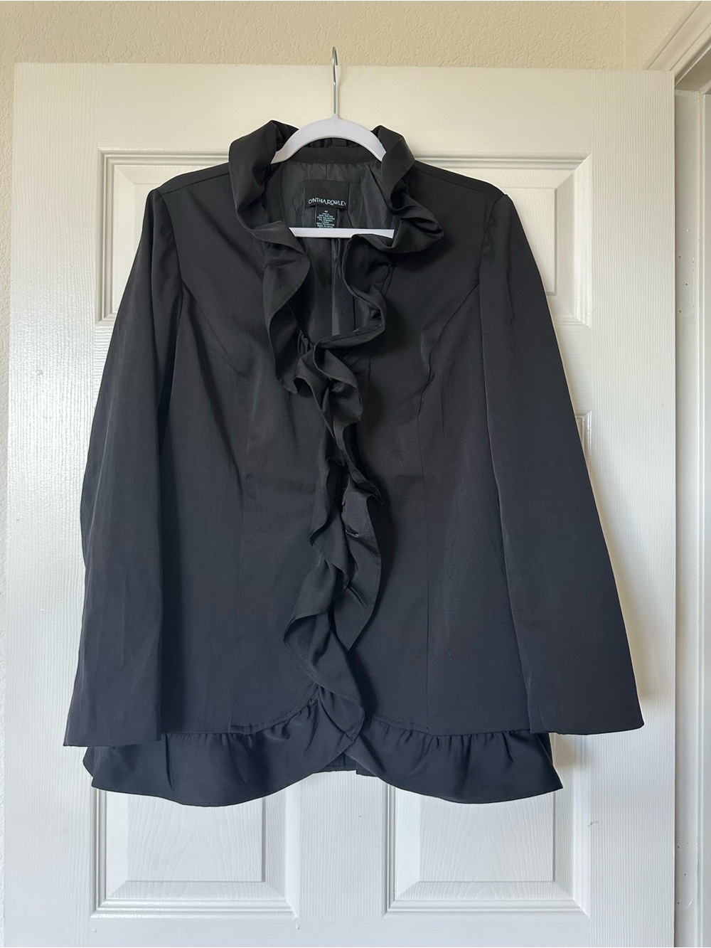 Cynthia Rowley Ruffle Jacket Blazer - Picture 3 of 4